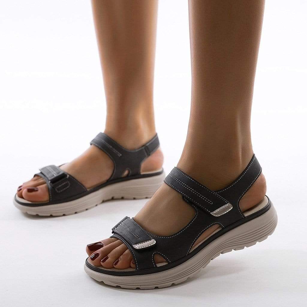 Orthopädische Sandalen - Leichte Klettsport-Sandalen für Frauen Drune
