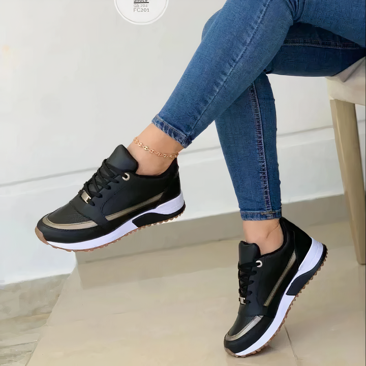 Orthopädische Schuhe - Schnürschuhe - Weicher Sohle - Walkingschuhe - Damen Sneakers Drune