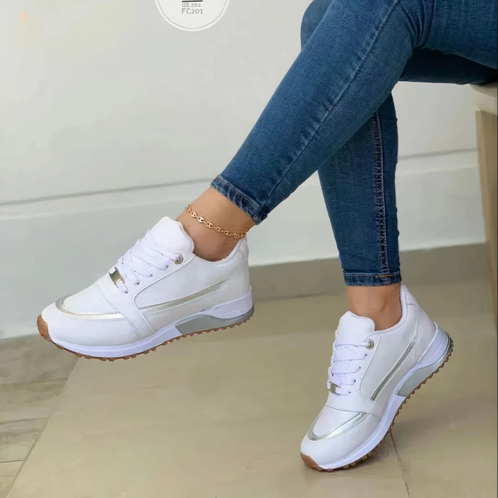 Orthopädische Schuhe - Schnürschuhe - Weicher Sohle - Walkingschuhe - Damen Sneakers Drune