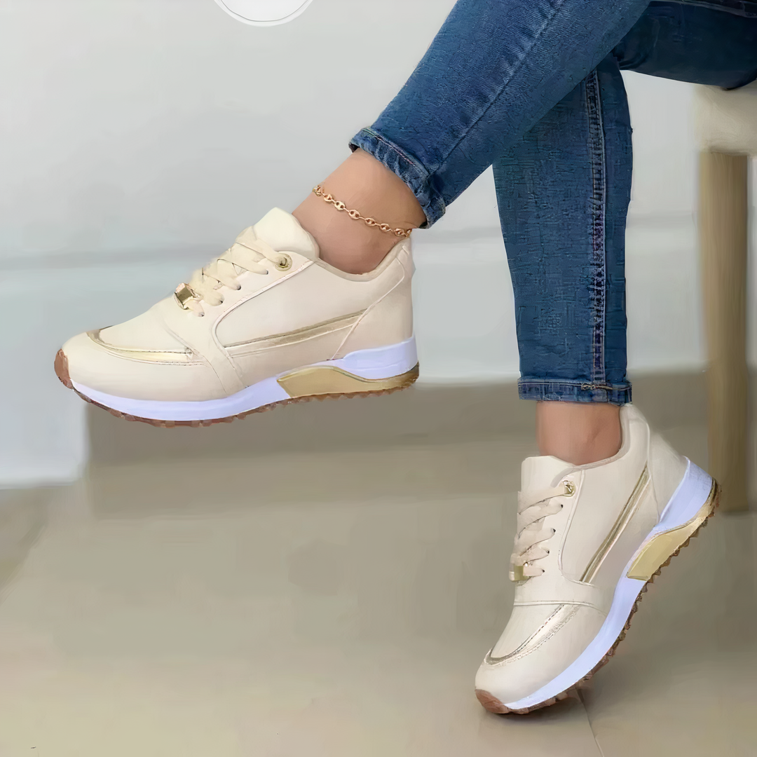 Orthopädische Schuhe - Schnürschuhe - Weicher Sohle - Walkingschuhe - Damen Sneakers Drune