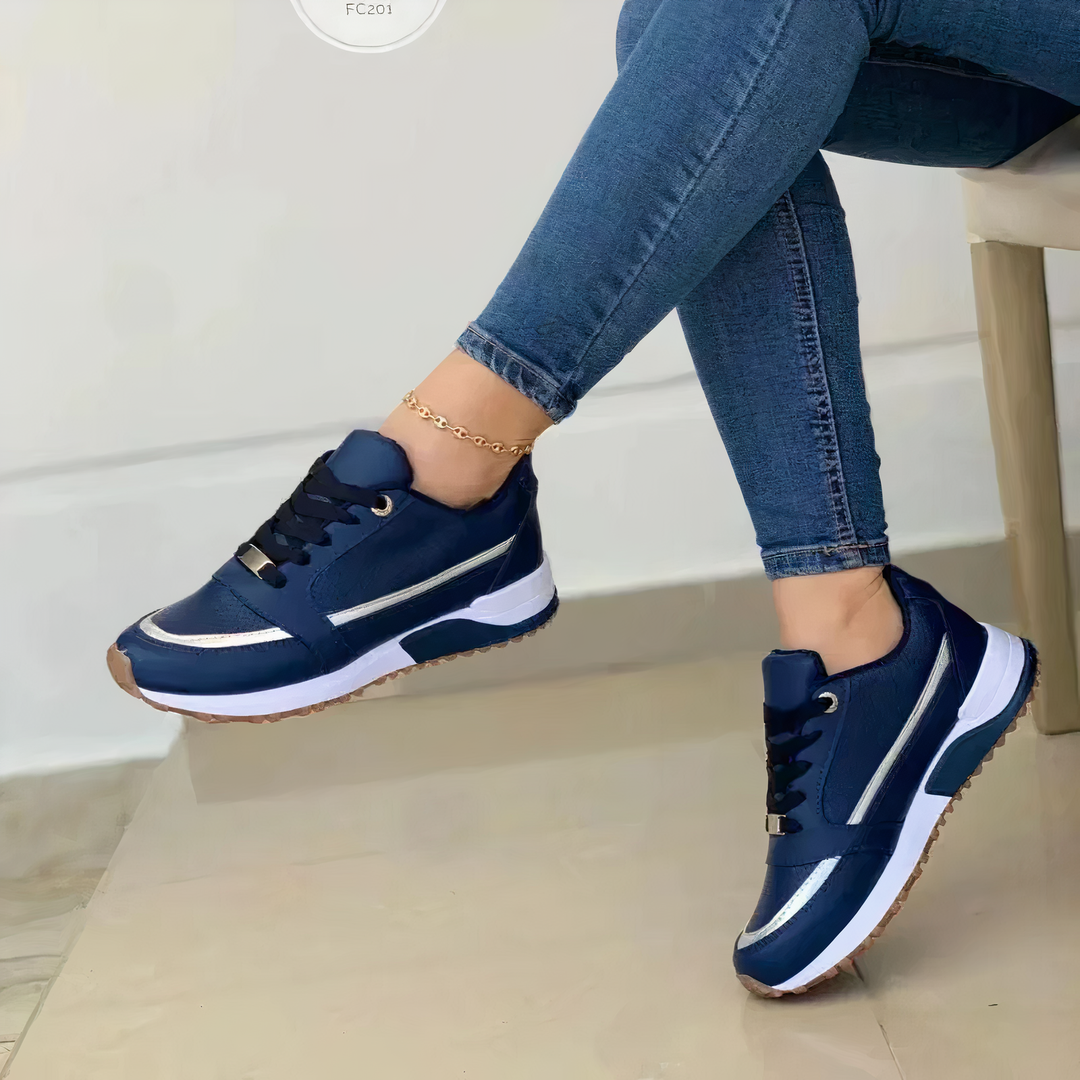 Orthopädische Schuhe - Schnürschuhe - Weicher Sohle - Walkingschuhe - Damen Sneakers Drune