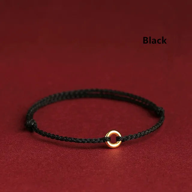 Drune | Handgewebtes Goldenes Kreisarmband