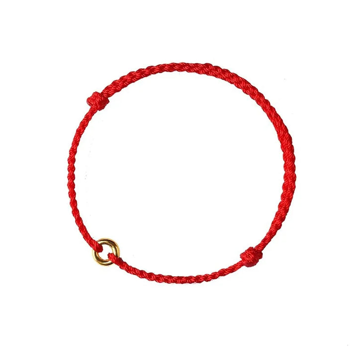 Drune | Handgewebtes Goldenes Kreisarmband