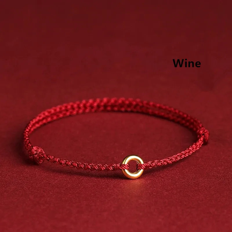 Drune | Handgewebtes Goldenes Kreisarmband