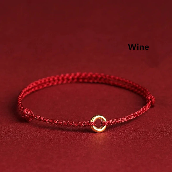 Drune | Handgewebtes Goldenes Kreisarmband