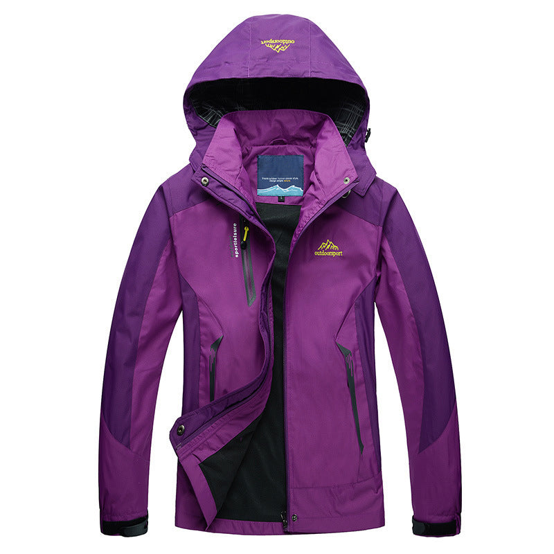Drune | Wasserdichte Jacke mit abnehmbarer Kapuze für Frauen