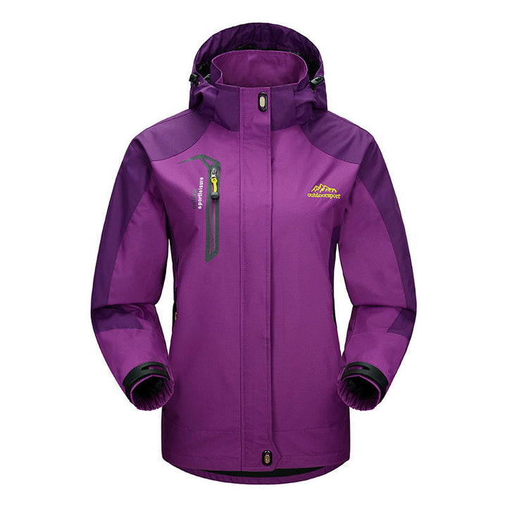 Drune | Wasserdichte Jacke mit abnehmbarer Kapuze für Frauen