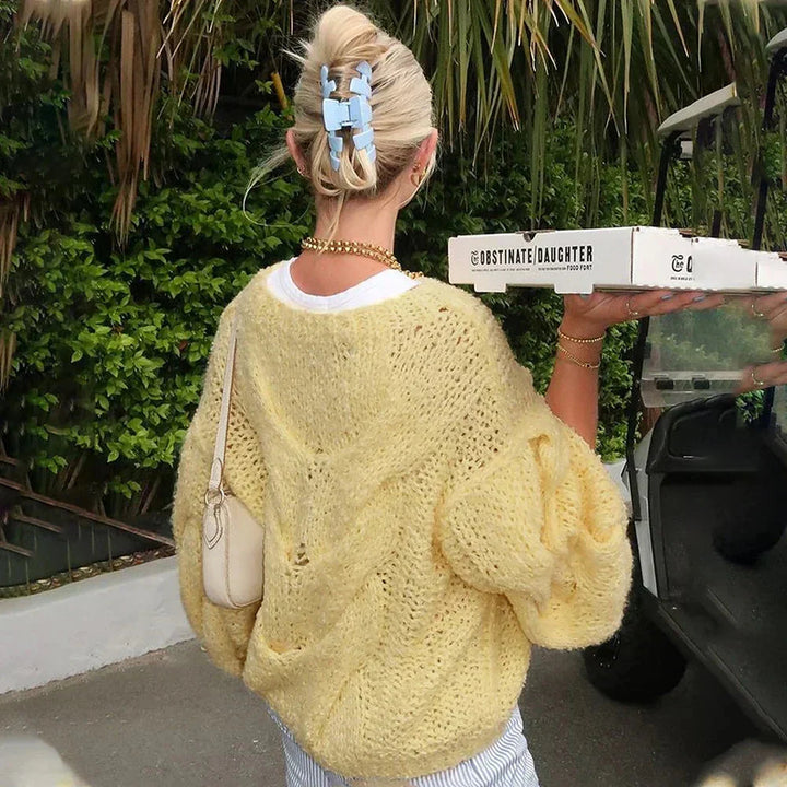 Drune | Pullover Lockere Passform Grob gestrickt Strickpullover Damenbekleidung