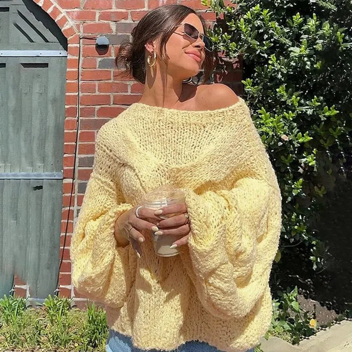 Drune | Pullover Lockere Passform Grob gestrickt Strickpullover Damenbekleidung