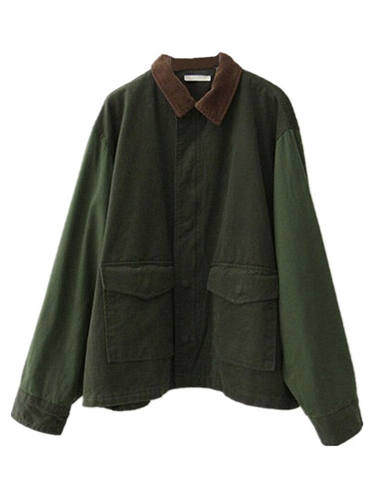 Drune | Jacke Olivgrün Herbst Parka Jacke Damenjacke