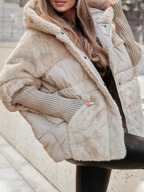 Drune | Pufferjacke Kapuzenjacke Winterjacke Damen Winterjacke