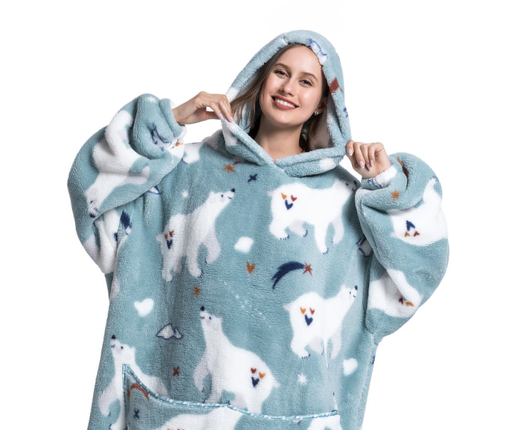 Drune | Fleece Hoodie Decke Für Den WINTER