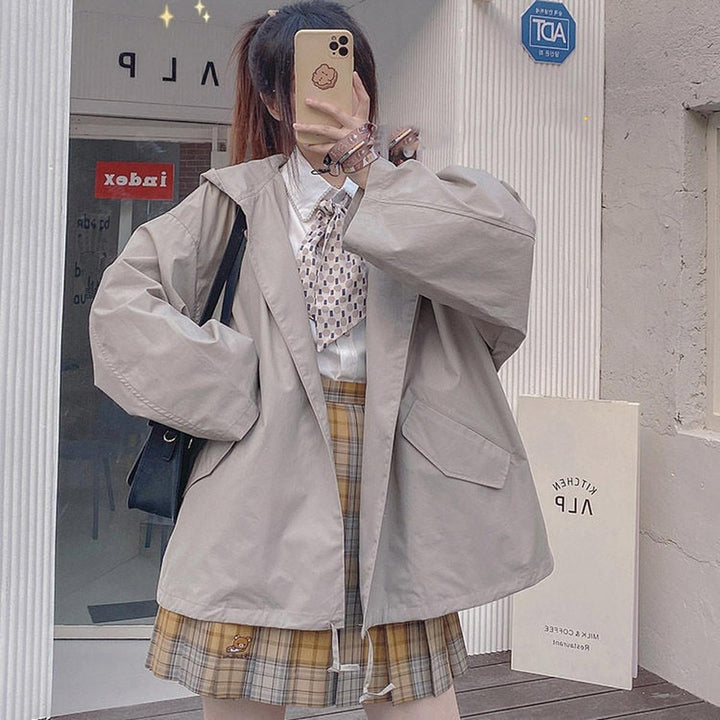 Drune | Übergröße Damen Frühlingsjacke Plus Size Modische Außenbekleidung
