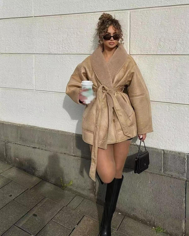 Drune | Übergröße Wollmischung Trenchcoat Für Damen