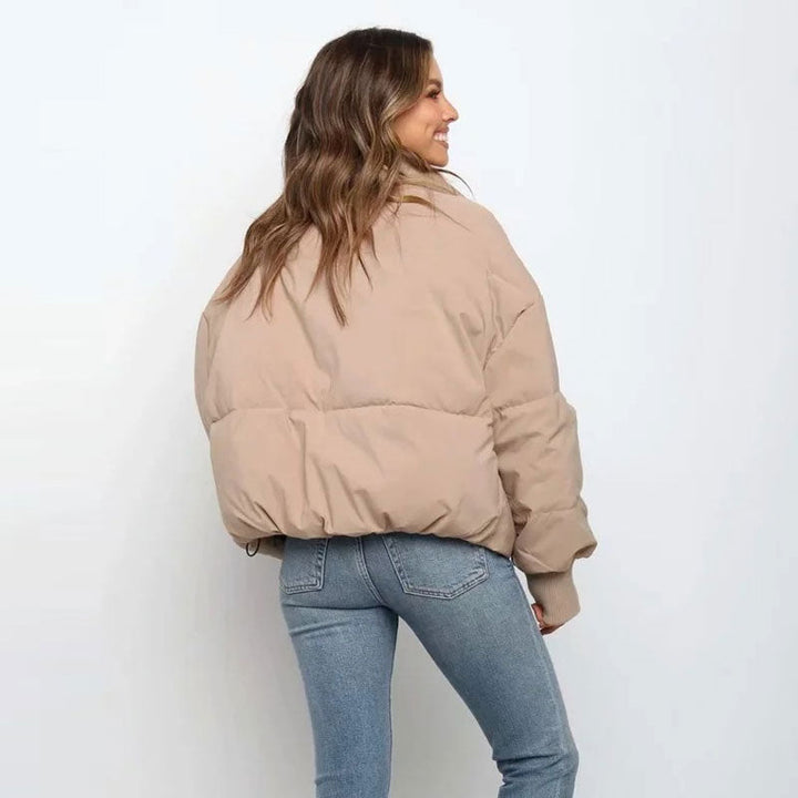 Drune | Pufferjacke Steppdesign Stehkragen Kurzschnitt