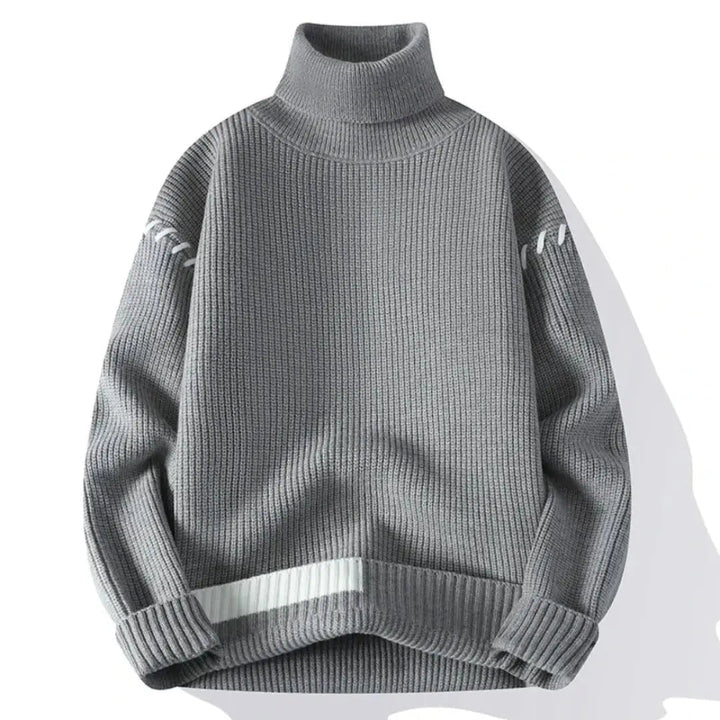 Drune | Oversized Strickpullover für Männer und Frauen mit Patchwork-Design - Winter