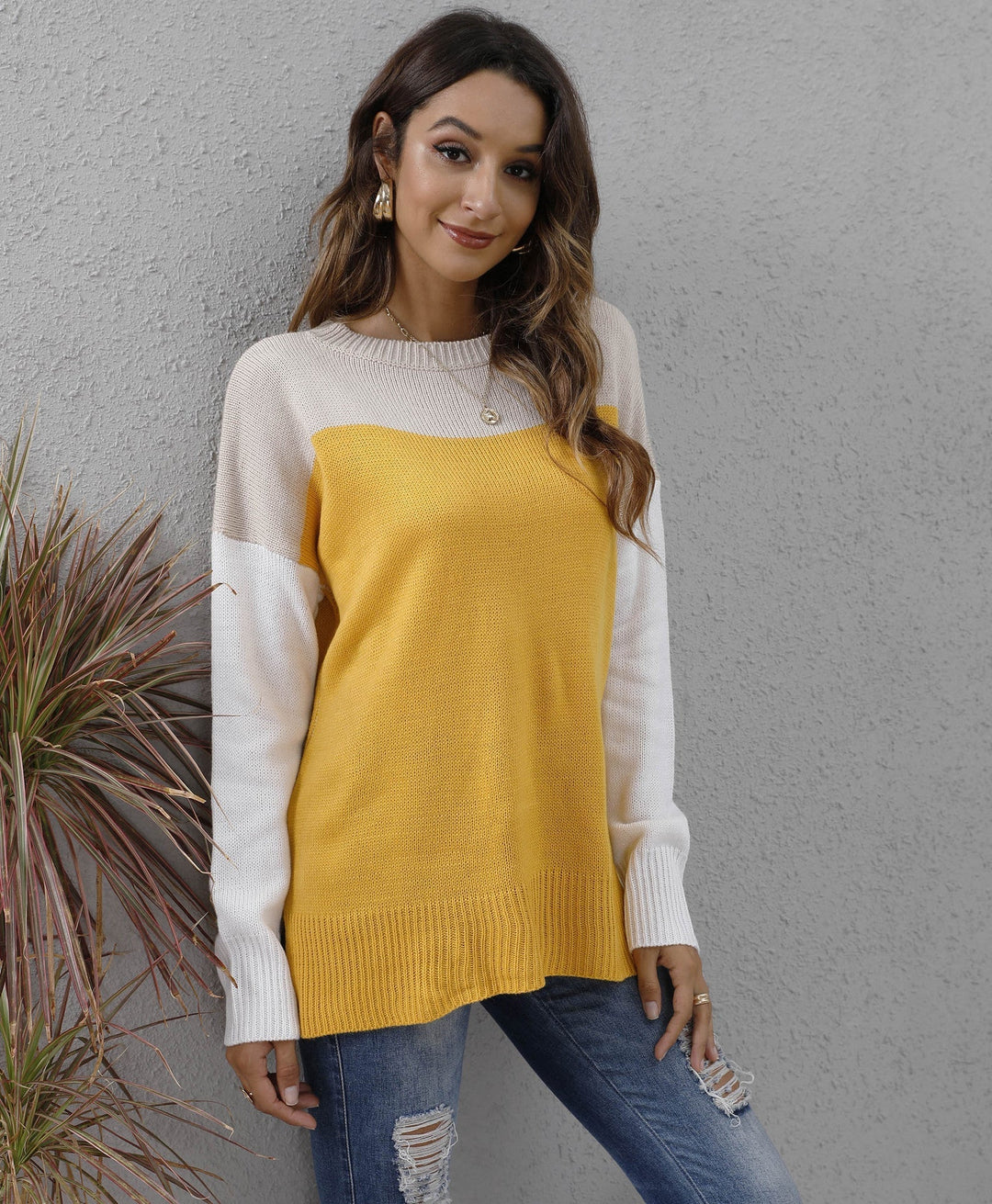 Drune | Strickpullover Rundhalsausschnitt