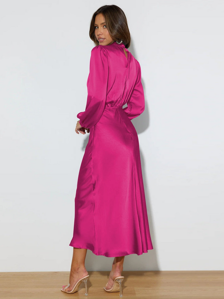 Drune | Elegantes Abendkleid für Damen Lang Langärmelig
