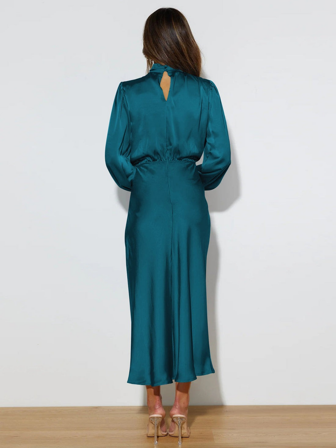 Drune | Elegantes Abendkleid für Damen Lang Langärmelig