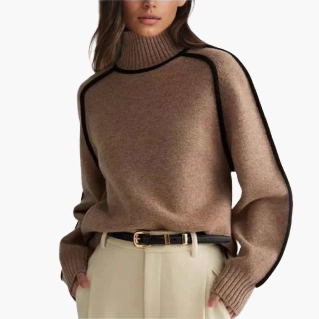 Drune | Turtleneck Pullover - Moderner Oversize Strickpullover für Herbst & Winter