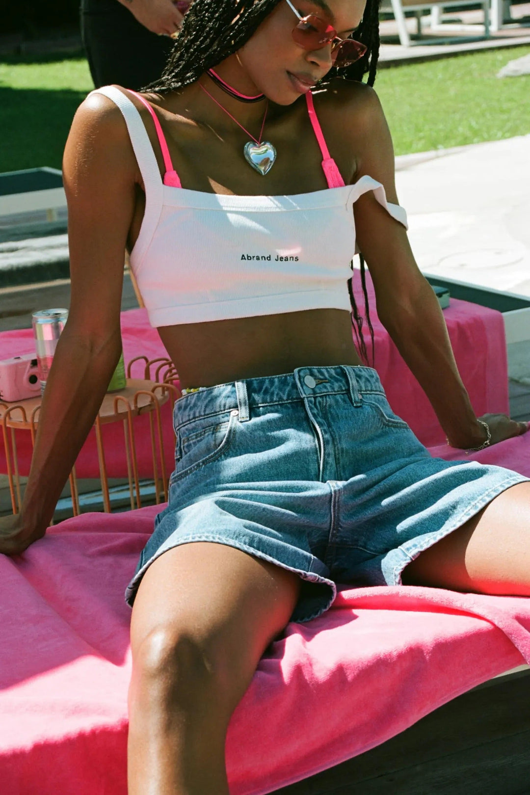 Drune | Damen Relaxed Denim Stil Shorts Casual