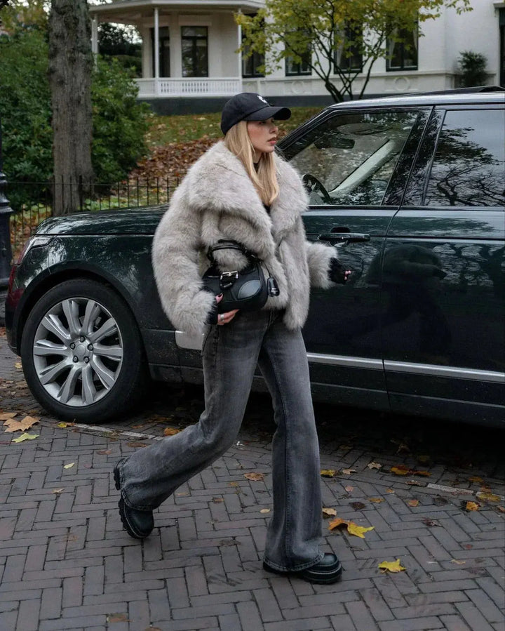 Drune | Flauschige Pelzjacke Für Winter