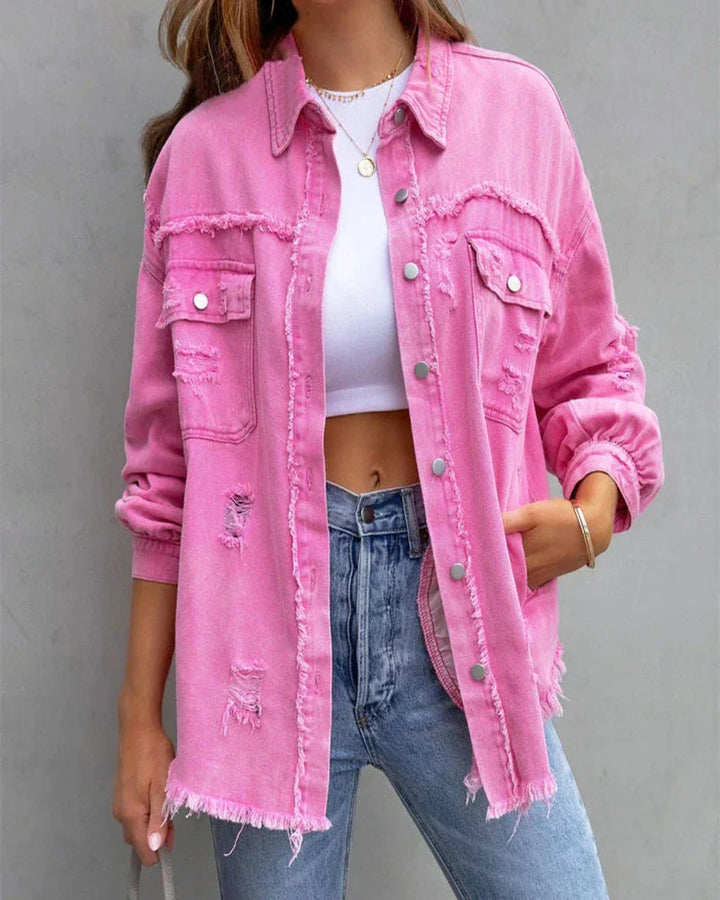 Drune | Zerrissene Jeansjacke