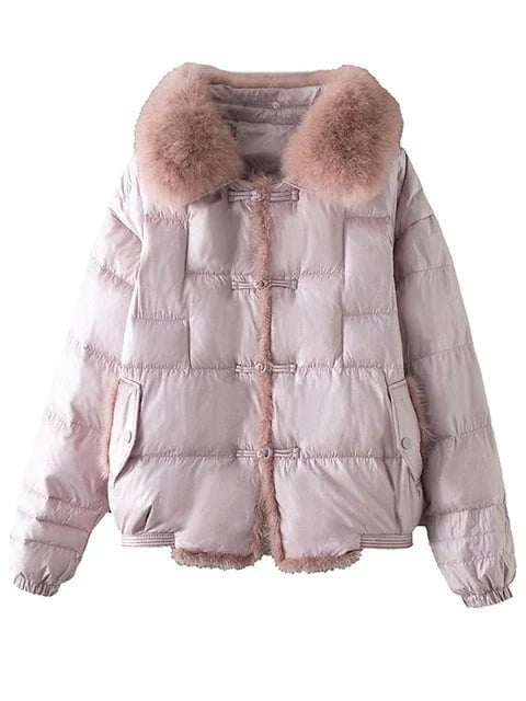 Drune | Lockere Pufferjacke Warm & Vintage