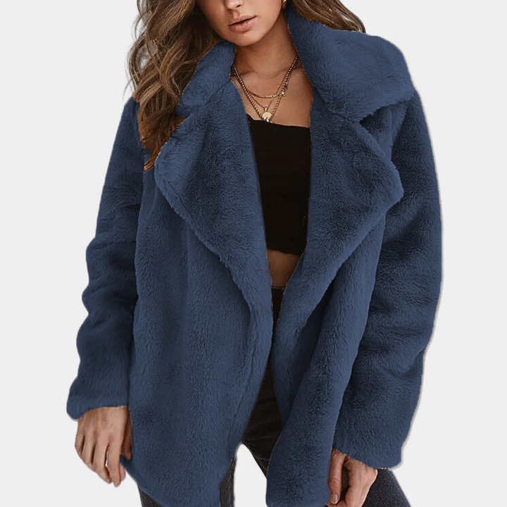 Drune | Warmer Plüsch Wintermantel für Damen