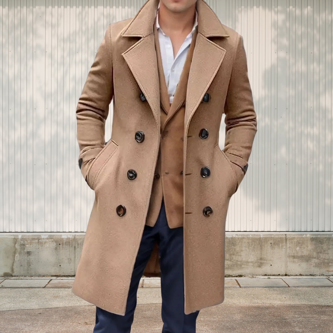 Drune | Retro-Mantel mit Kragen für Herren Eleganter Winter-Stil