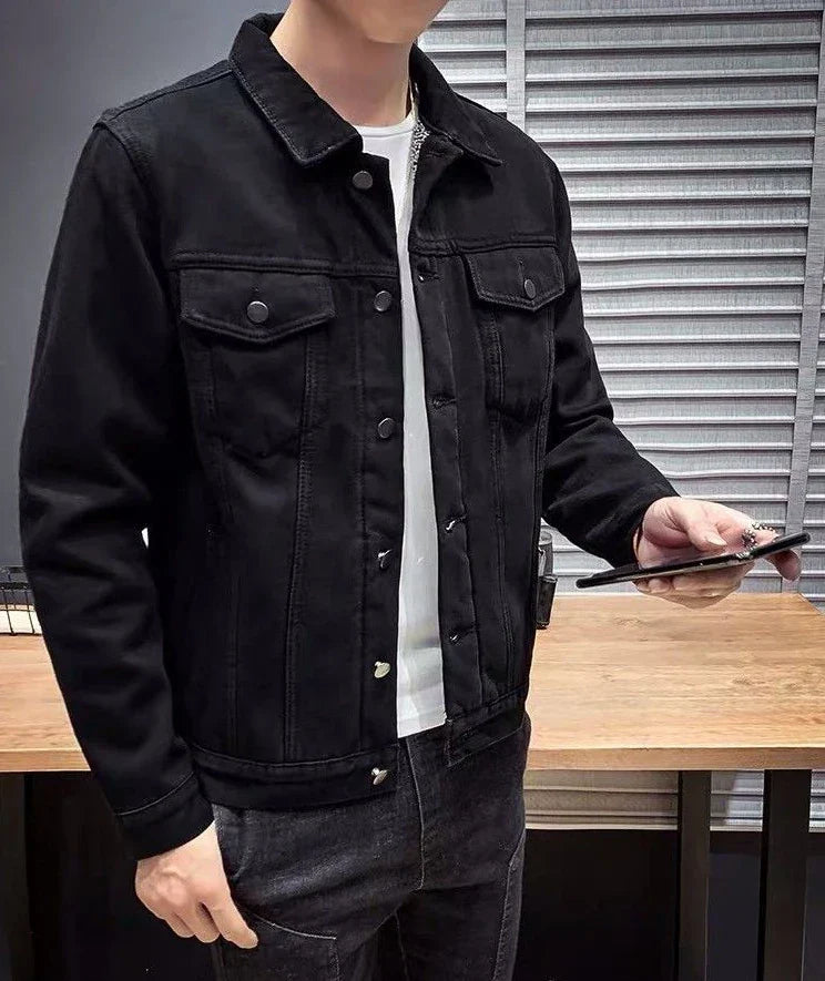 Drune | Gefütterte Denim-Jacke für Herren Warm und Robust