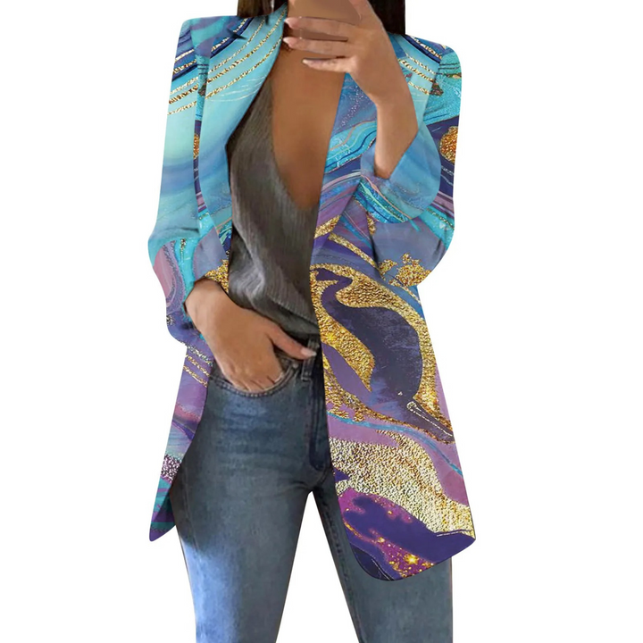 Drune | Patch Aquarell Stil Damen Blazer