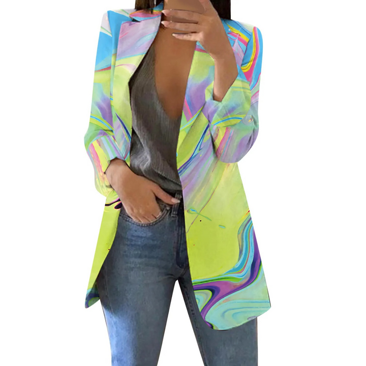 Drune | Patch Aquarell Stil Damen Blazer