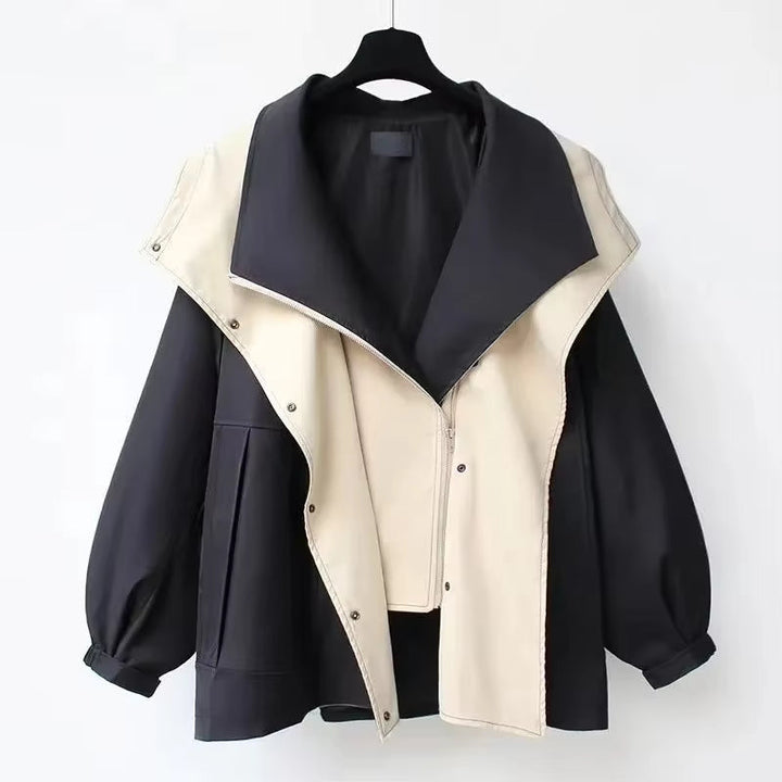 Drune | Jacke mit Kapuze Übergröße Herbstjacke Damenjacke
