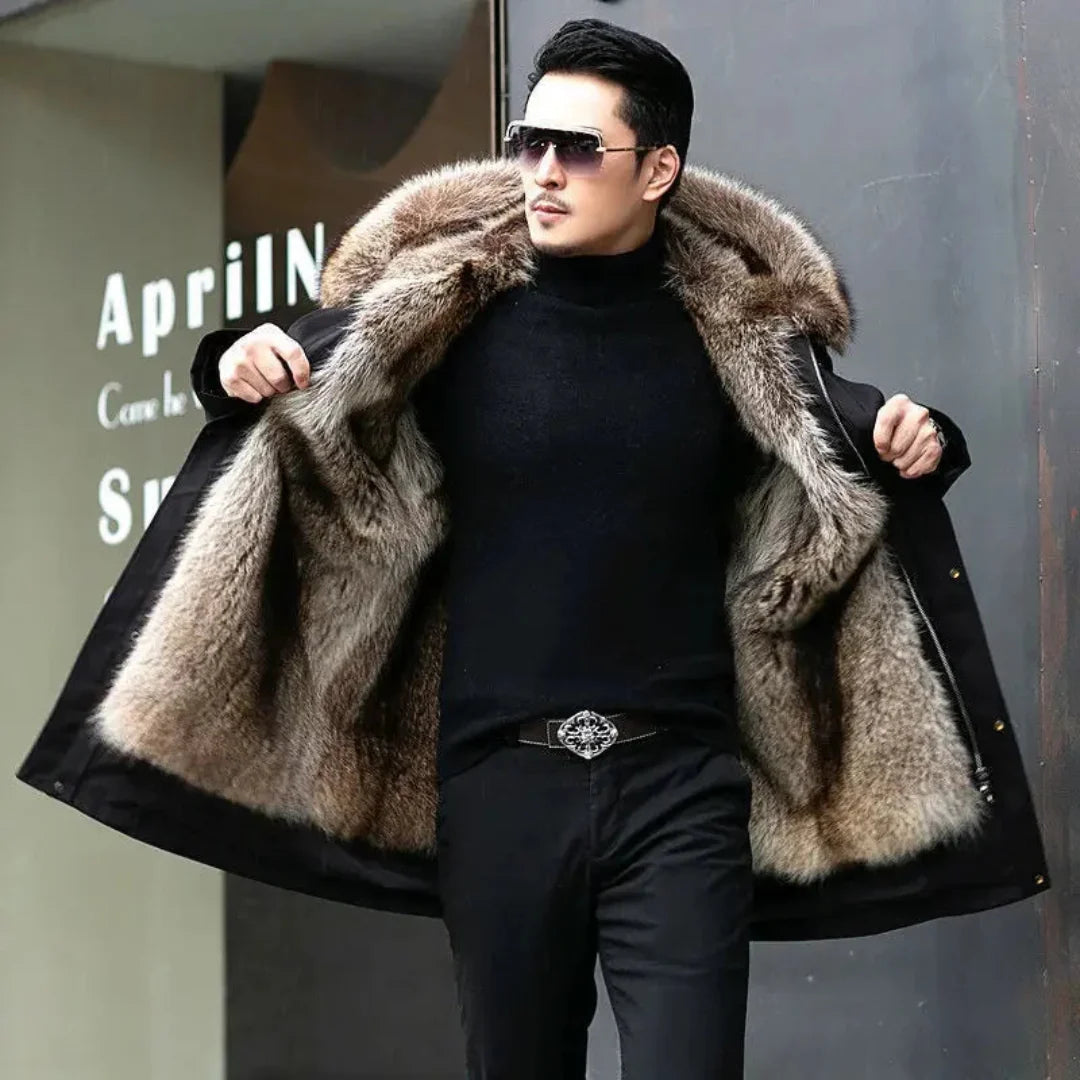 Drune | Warme Parka mit Kapuze für Herren Winter