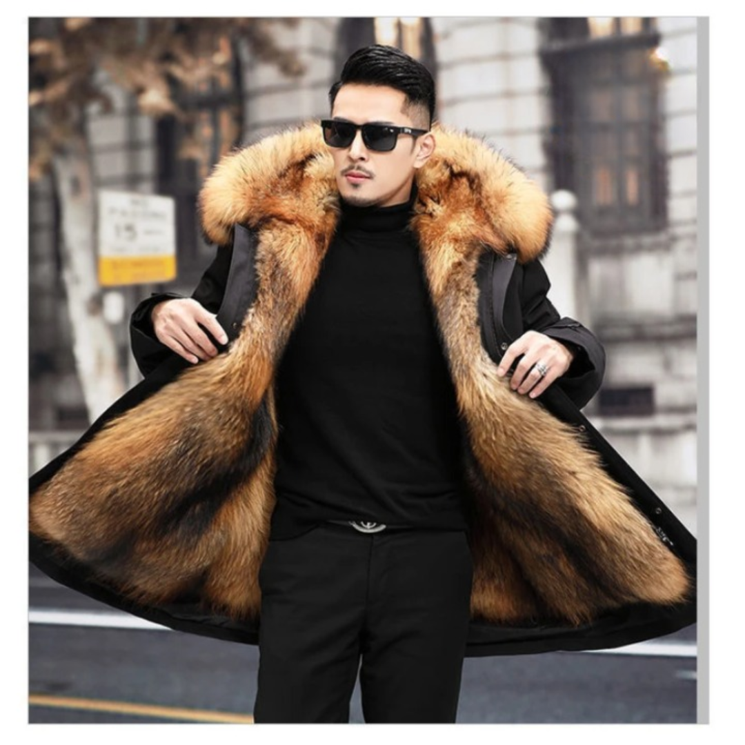 Drune | Warme Parka mit Kapuze für Herren Winter