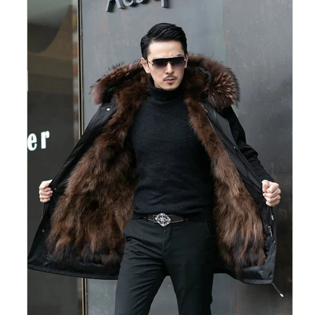 Drune | Warme Parka mit Kapuze für Herren Winter