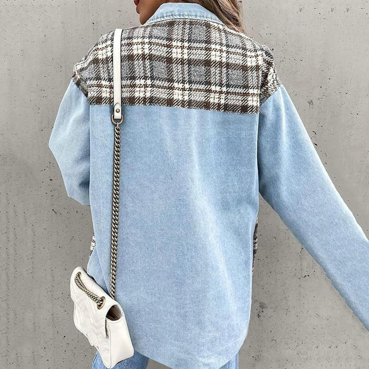 Drune | Patchwork Plaid Freizeitjacke Für Frauen
