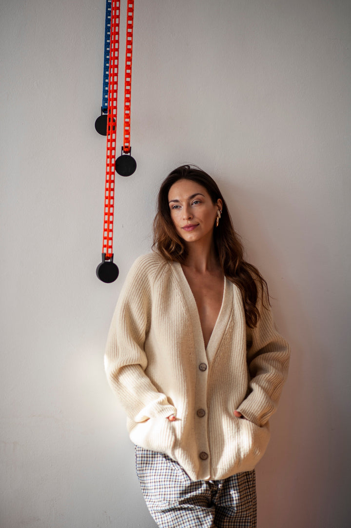 Drune | Luxuriöser Cardigan Aus Merinowolle