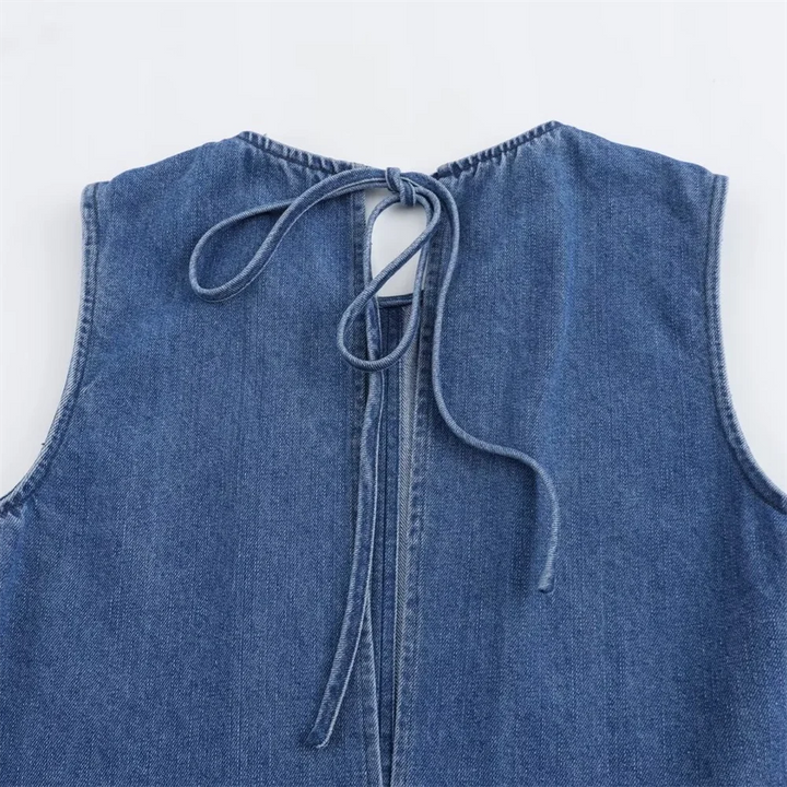 Drune-Kleid - Lockere Passform - Baumwolle - Sommer