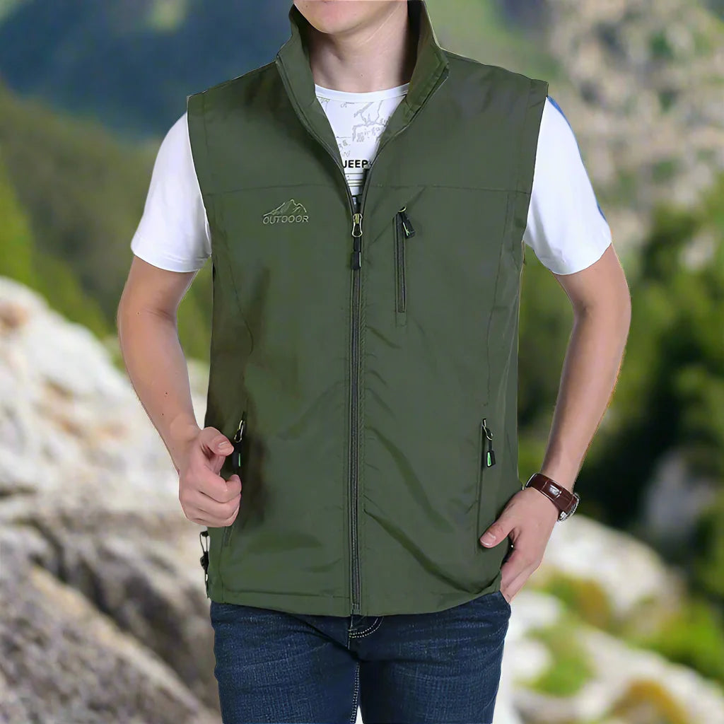 Drune | Leichte Multifunktionsweste mit Taschen für Herren für den Outdoor-Einsatz
