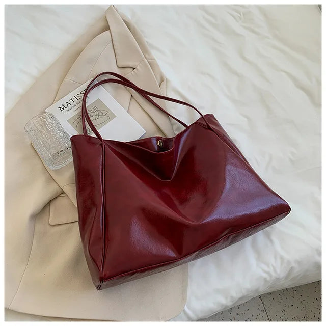 Drune | Edle Lederhandtasche In Bordeaux Farbto