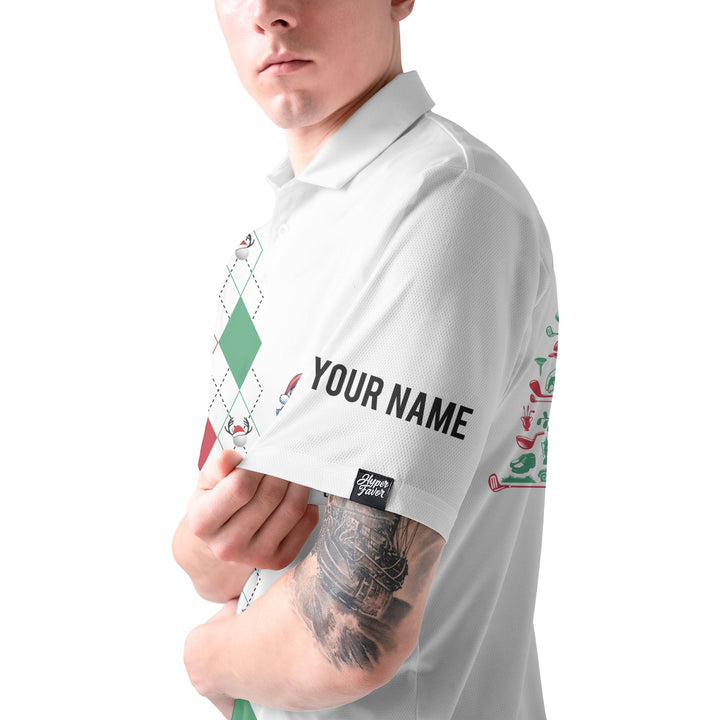 Drune | Personalisierte Weihnachtsgeschenk Für Golfer Herren Poloshirt