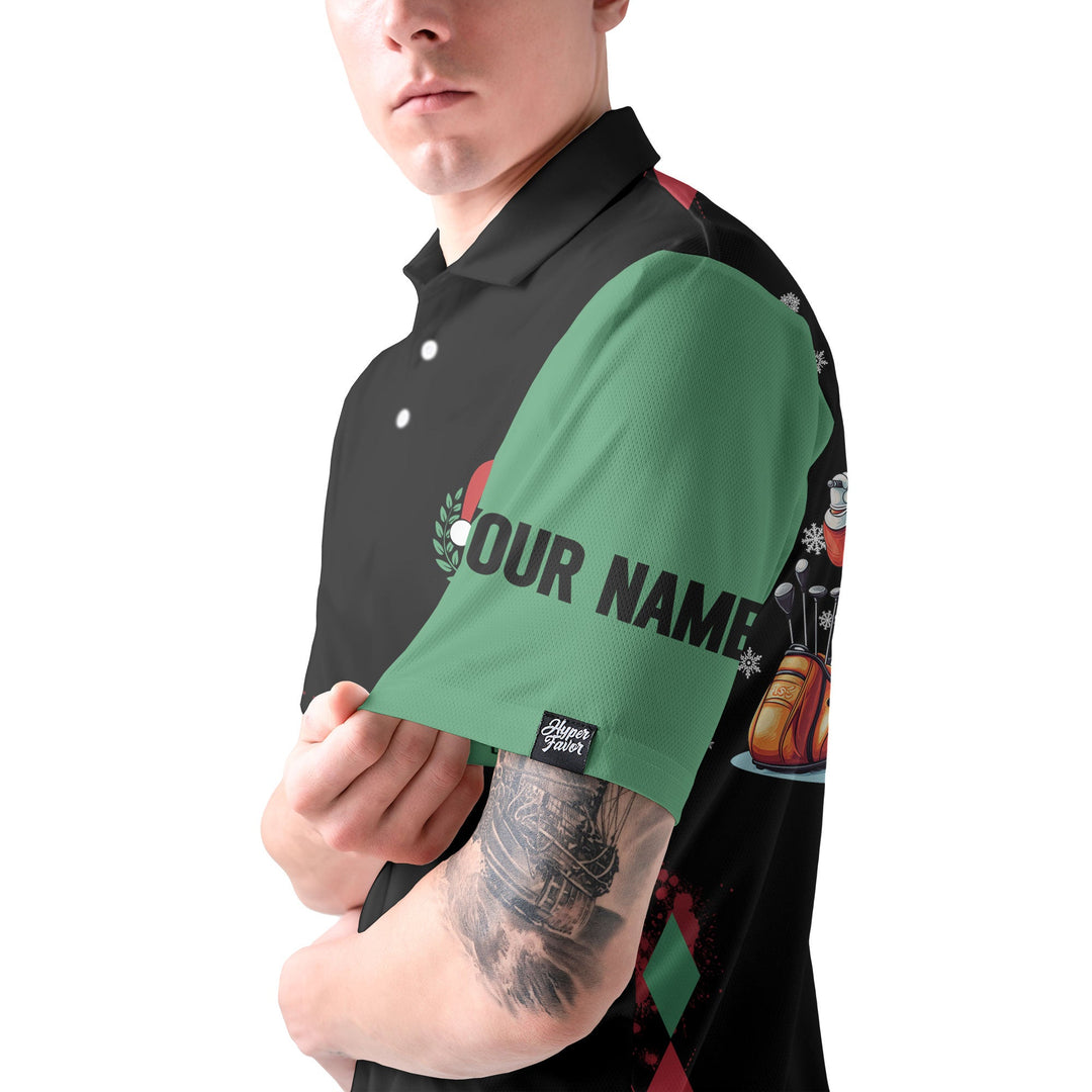 Drune | Personalisierte Weihnachtsmann Golfhemden für Männer