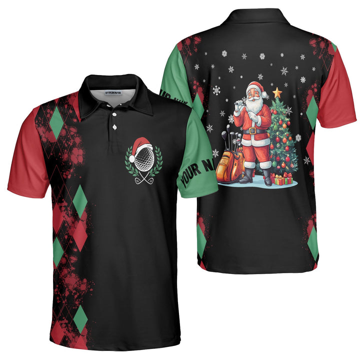 Drune | Personalisierte Weihnachtsmann Golfhemden für Männer