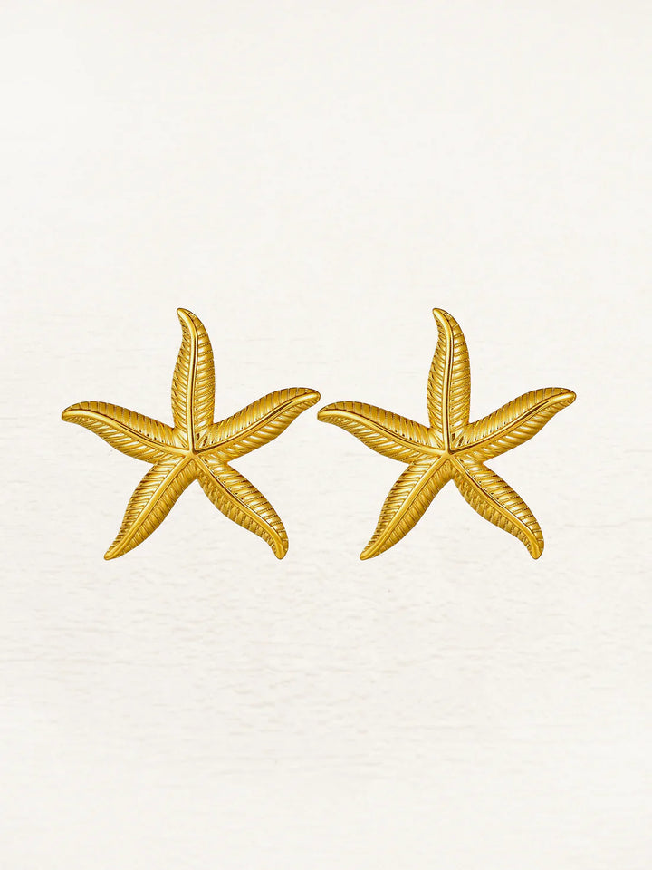 Drune | Meerstern Ohrringe Gold