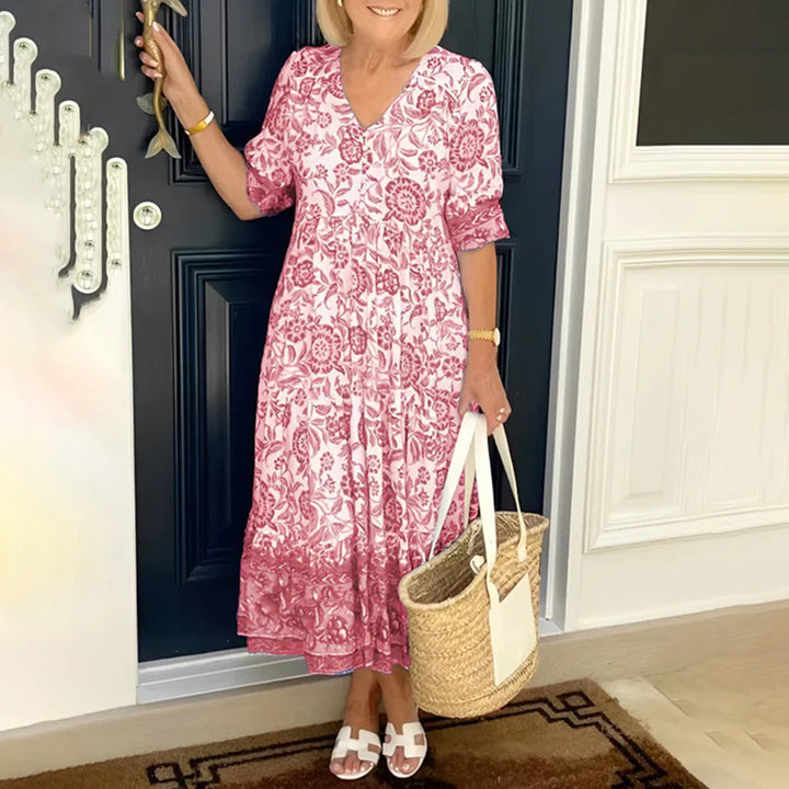 Drune | Elegantes Kleid Mit V-ausschnitt