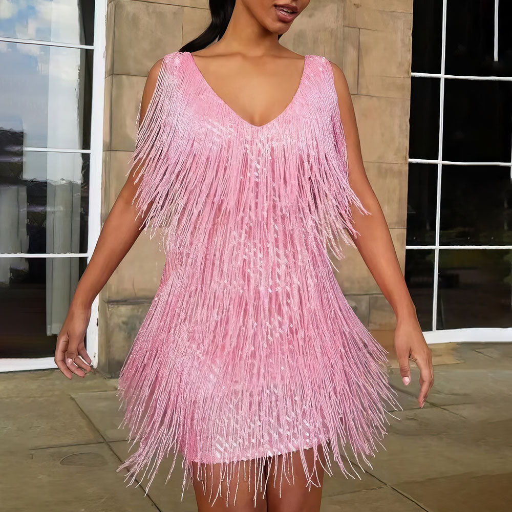 Drune | Wickelkleid für Damen mit V-Ausschnitt