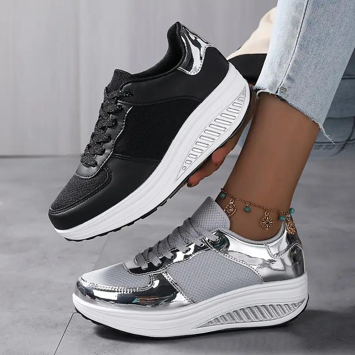 Drune | Sneakers, Bequem, Schnürsenkel, Frauenschuhe, Mesh-Sneakers
