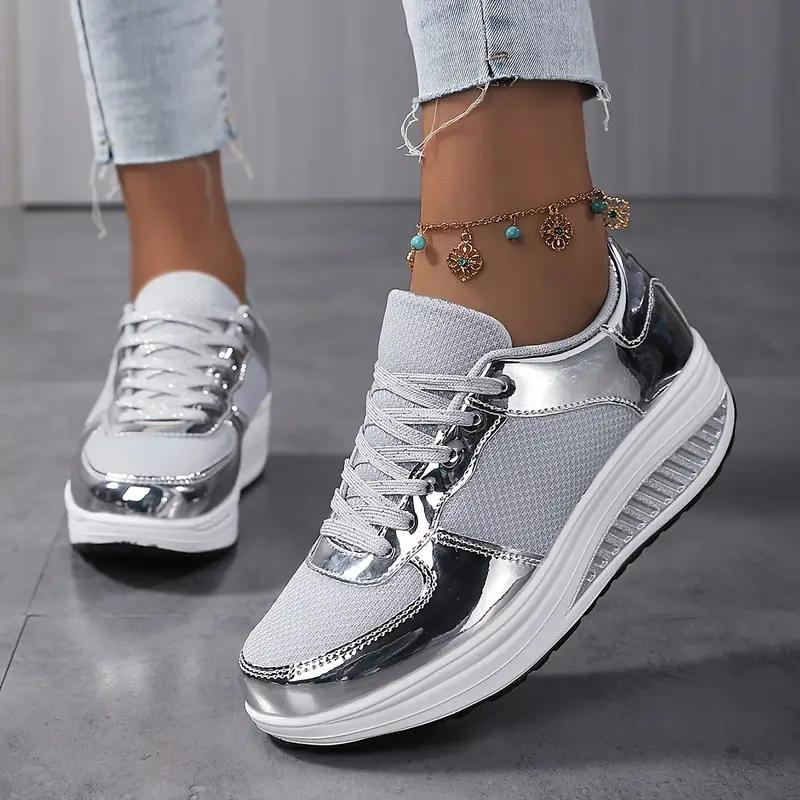 Drune | Sneakers, Bequem, Schnürsenkel, Frauenschuhe, Mesh-Sneakers